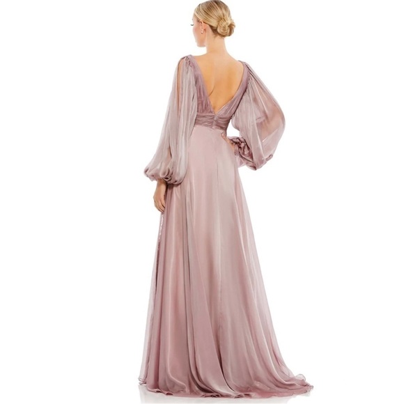 Mac Duggal Whimsical Chiffon Evening Gown - Picture 3 of 16